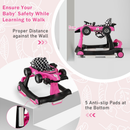 4-in-1 Racing Car Baby Walker with Music and Lights — Light Pink — image 6