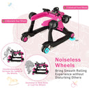 4-in-1 Racing Car Baby Walker with Music and Lights — Light Pink — image 7