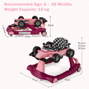 4-in-1 Racing Car Baby Walker with Music and Lights — Purple — image 4