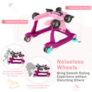 4-in-1 Racing Car Baby Walker with Music and Lights — Purple — image 8