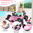 4-in-1 Racing Car Baby Walker with Music and Lights — Purple — image 9