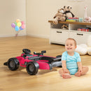 4-in-1 Racing Car Baby Walker with Music and Lights — Pink — image 1