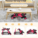 4-in-1 Racing Car Baby Walker with Music and Lights — Pink — image 3