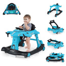 6-in-1 Aeroplane Baby Activity Walker with Music and Lights — Blue — image 2
