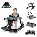 6-in-1 Aeroplane Baby Activity Walker with Music and Lights — Grey — image 2