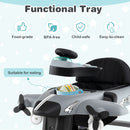 6-in-1 Aeroplane Baby Activity Walker with Music and Lights — Grey — image 7