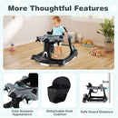 6-in-1 Aeroplane Baby Activity Walker with Music and Lights — Grey — image 10