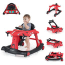 6-in-1 Aeroplane Baby Activity Walker with Music and Lights — Red — image 2