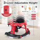 6-in-1 Aeroplane Baby Activity Walker with Music and Lights — Red — image 5