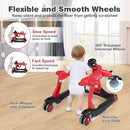 6-in-1 Aeroplane Baby Activity Walker with Music and Lights — Red — image 9