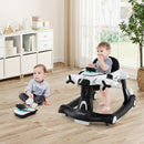 6-in-1 Aeroplane Baby Activity Walker with Music and Lights — White — image 1
