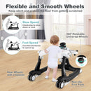 6-in-1 Aeroplane Baby Activity Walker with Music and Lights — White — image 9