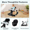 6-in-1 Aeroplane Baby Activity Walker with Music and Lights — White — image 10