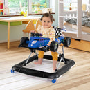 4-in-1 Foldable Baby Activity Walker with Music Box — Blue — image 1