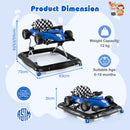 4-in-1 Foldable Baby Activity Walker with Music Box — Blue — image 4