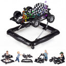 4-in-1 Foldable Baby Activity Walker with Music Box — Black — image 3