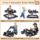 4-in-1 Foldable Baby Activity Walker with Music Box — Black — image 5