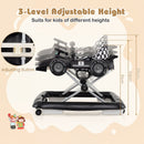 4-in-1 Foldable Baby Activity Walker with Music Box — Black — image 7