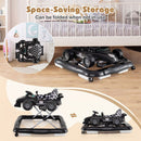 4-in-1 Foldable Baby Activity Walker with Music Box — Black — image 9