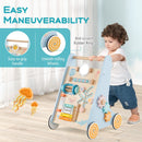 Wooden Activity Push Walker with Music, Puzzles and Storage — Blue — image 8