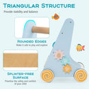 Wooden Activity Push Walker with Music, Puzzles and Storage — Blue — image 9