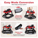 6-in-1 Baby Activity Walker with Canopy — Red — image 11
