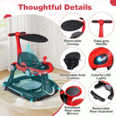 6-in-1 Baby Activity Walker with Canopy — Red — image 12