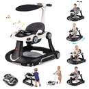 6-in-1 Baby Activity Walker with Canopy — White — image 4