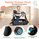 6-in-1 Baby Activity Walker with Canopy — White — image 6