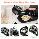 6-in-1 Baby Activity Walker with Canopy — White — image 9