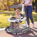 6-in-1 Baby Activity Walker with Canopy — Grey — image 1