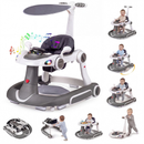 6-in-1 Baby Activity Walker with Canopy — Grey — image 2