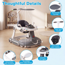 6-in-1 Baby Activity Walker with Canopy — Grey — image 9