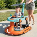 6-in-1 Baby Activity Walker with Canopy — Orange — image 2