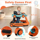 6-in-1 Baby Activity Walker with Canopy — Orange — image 8