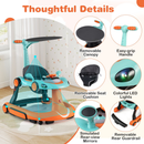 6-in-1 Baby Activity Walker with Canopy — Orange — image 10
