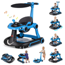 6-in-1 Baby Activity Walker with Canopy — Blue — image 4