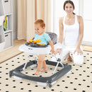Foldable Baby Activity Walker with Music Tray — Grey — image 1