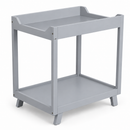 AI-generated illustration of Bebe Care Casa 2 Tier Change Table in light grey on a white background; not a manufacturer photograph