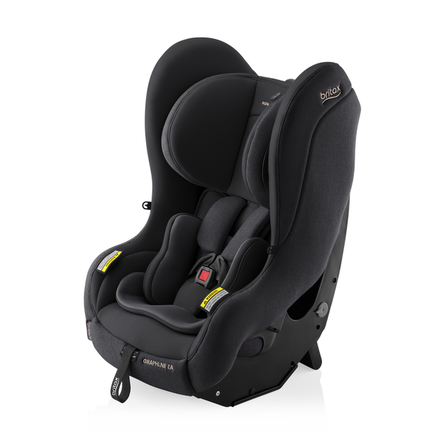 Britax Safe-n-Sound Graphene EA Style Car Seat - Raven Black - angled view