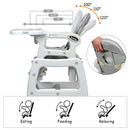 Costway 3-in-1 high chair adjustable tray and recline
