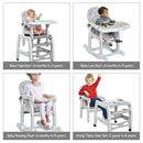 Costway 3-in-1 high chair safety features