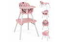 Costway convertible high chair table set