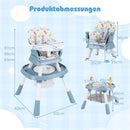 Costway 16-in-1 high chair dimensions
