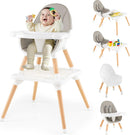 Costway 6-in-1 convertible high chair and table set