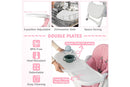 Costway high chair removable double tray