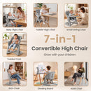 Seven convertible modes of the Costway baby high chair