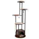 183 cm Metal-Frame Cat Tower with Four Round Platforms – view 3
