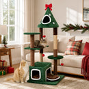 137 cm Festive Cat Tower with Two Condos and Cushion – view 1