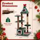 137 cm Festive Cat Tower with Two Condos and Cushion – view 5